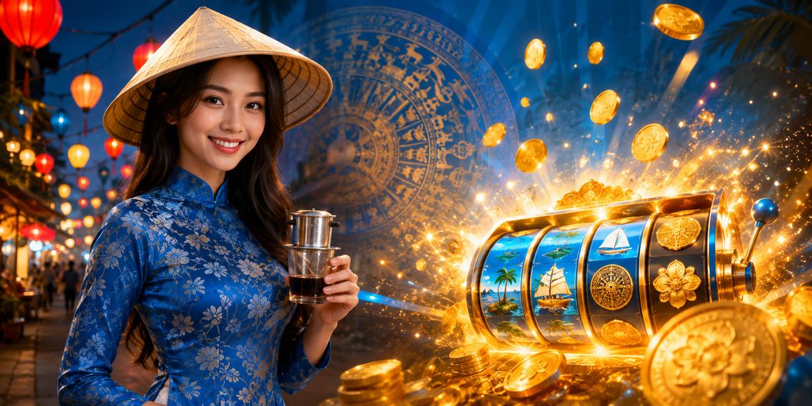 Người chơi slots tại quán cà phê Hà Nội với điện thoại thông minh